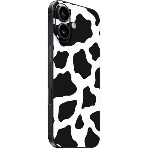 Cow Print iPhone 16 Plus Skin